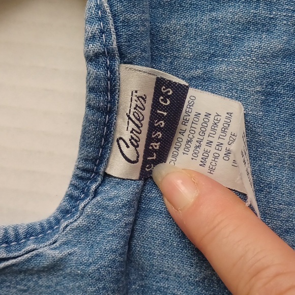 4/$30 Denim Bib - Hey Diddle, Diddle - Picture 4 of 6